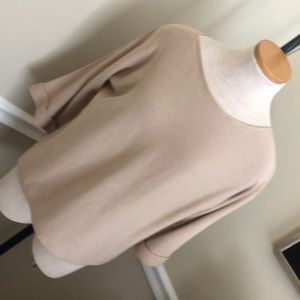 ERDAINE natural cotton three-quarter sleeve size S